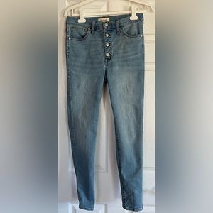 Madewell 10 Inch High Rise Skinny Jean Size 30